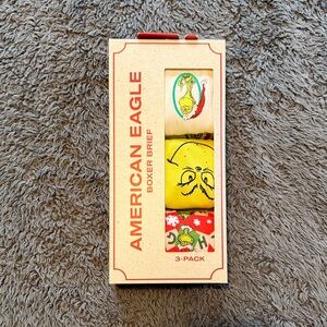 American Eagle 3-Pack Boxer Briefs - The Grinch Large